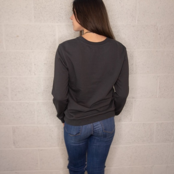 Gray “Do Good, Recycle” Crewneck Sweatshirt - Picture 3 of 3